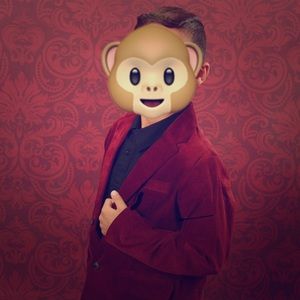 Boys Burgundy Velvet Blazer